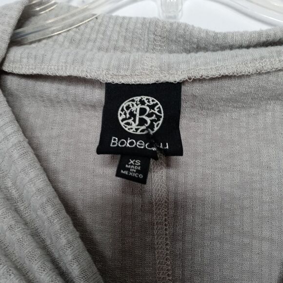 Bobeau gray mock neck thermal top - Picture 4 of 6